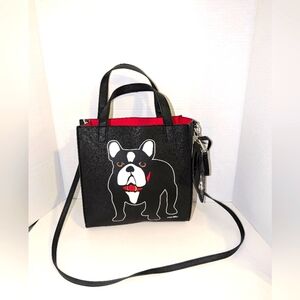 Marc Tetro Boston Terrier Crossbody‎ Handbag Tote with Matching Wristlet